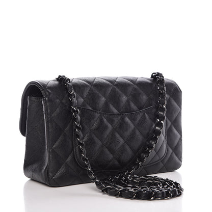 Chanel Crumpled Calfskin Quilted Mini Rectangular Flap So Black 3 of 9