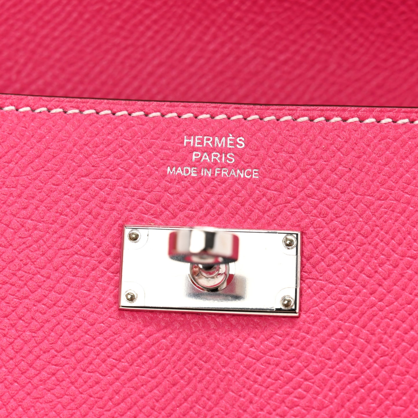 Epsom Kelly Longue Wallet Rose Tyrien