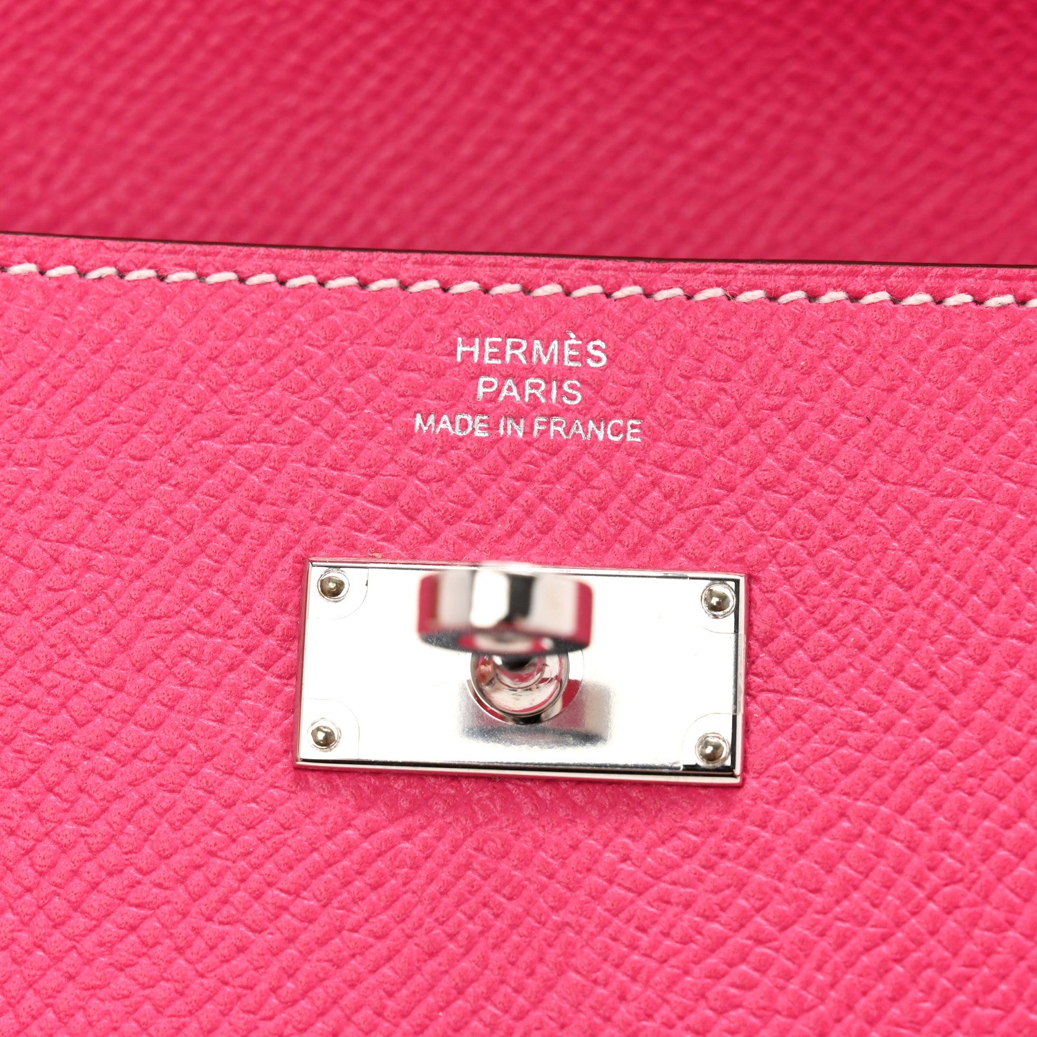 Hermes Epsom Kelly Longue Wallet Rose Tyrien 6 of 10