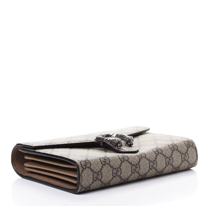 Gucci GG Supreme Monogram Mini Dionysus Chain Wallet Beige Taupe 3 of 4