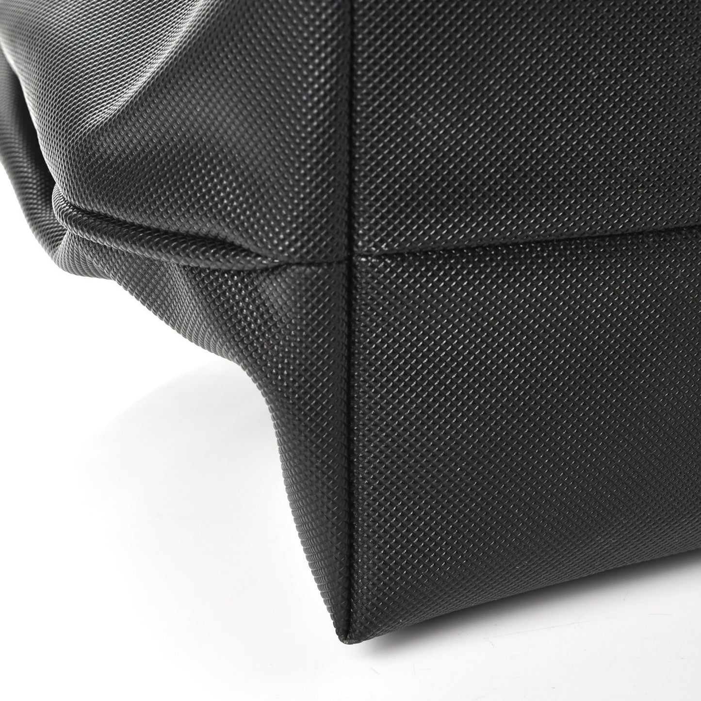 Rubberized Canvas Large Marco Polo Tote Black