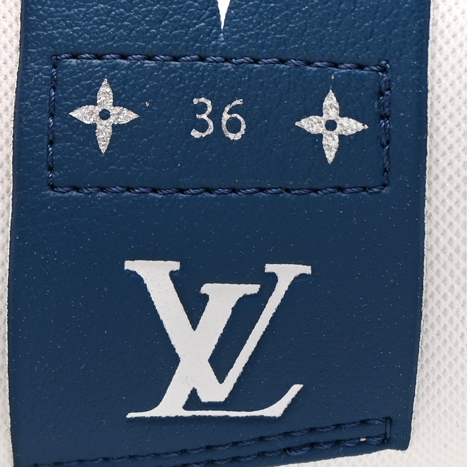 Louis Vuitton Denim Charlie Trainers 36 White Blue 10 of 11