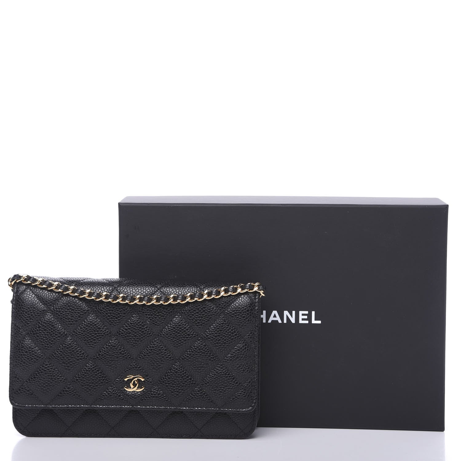 Chanel Caviar Quilted Wallet On Chain WOC Black 11 of 11