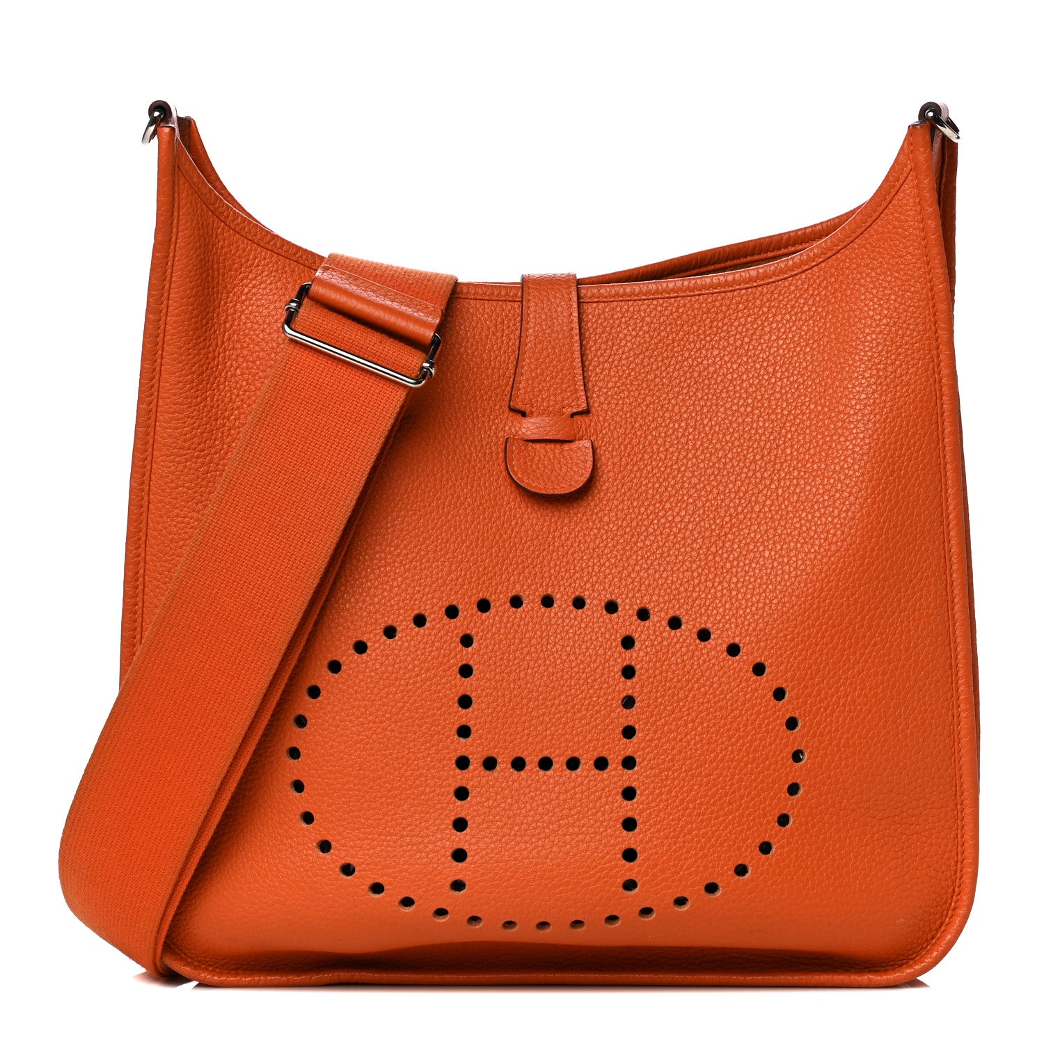 Hermes Taurillon Clemence Evelyne III GM Orange 1 of 19