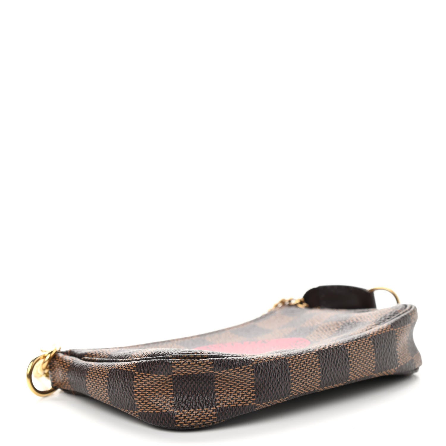 Louis Vuitton Damier Ebene Complice Trunks and Bags Mini Pochette Accessories Red 4 of 7