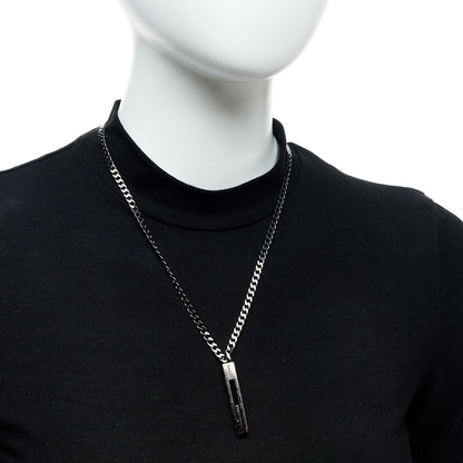 Gucci Darkened Sterling Silver G Bar Pendant Necklace 2 of 7