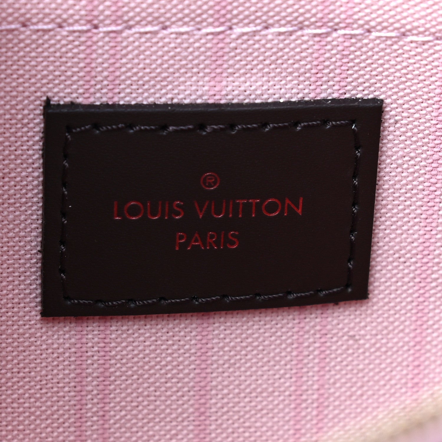 Louis Vuitton Damier Ebene Neverfull MM GM Pochette Rose Ballerine 6 of 9