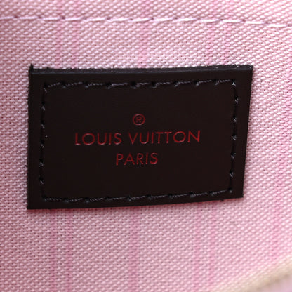 Louis Vuitton Damier Ebene Neverfull MM GM Pochette Rose Ballerine 6 of 9