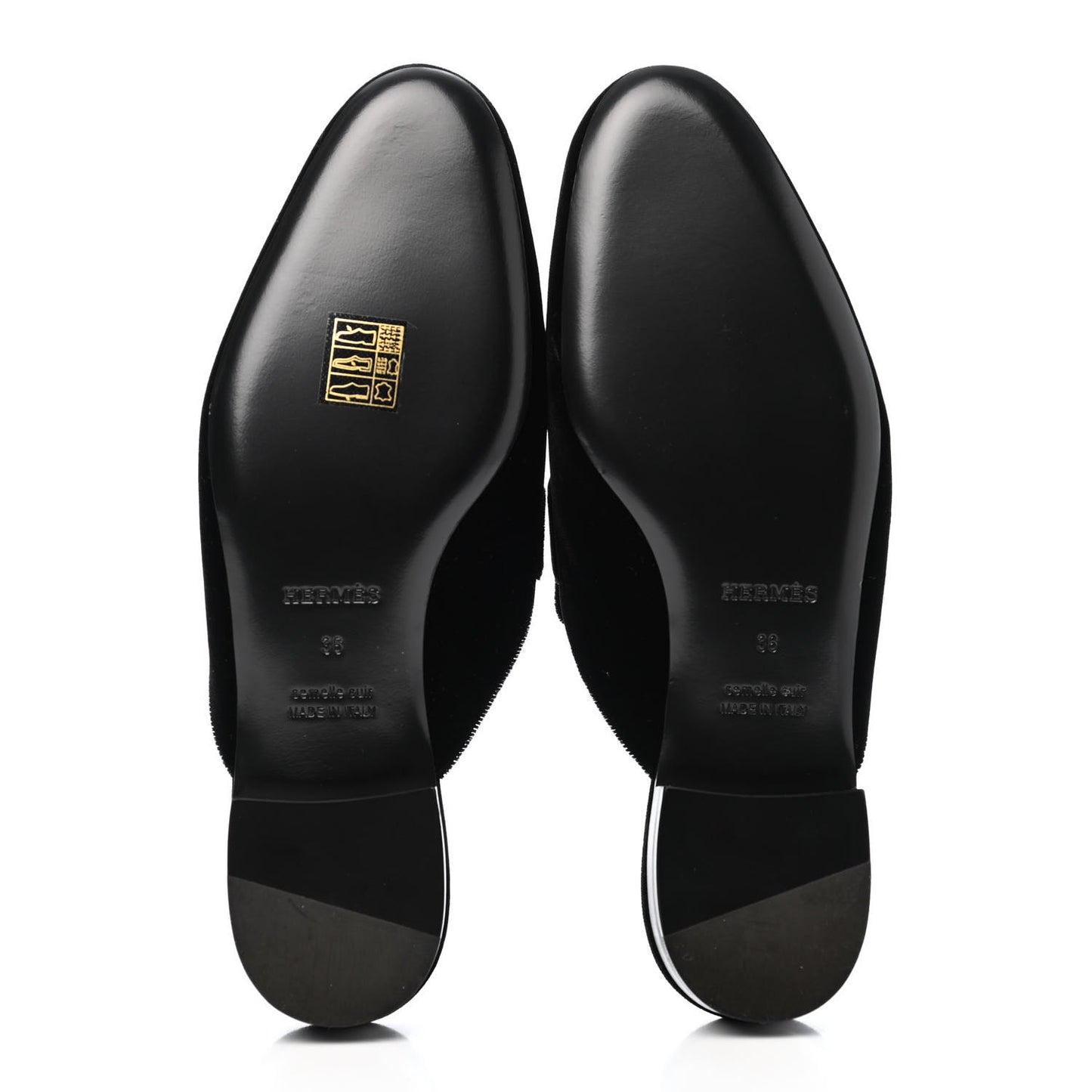 Velvet Trocadero Mule 36 Black