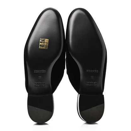 Hermes Velvet Trocadero Mule 36 Black 4 of 4