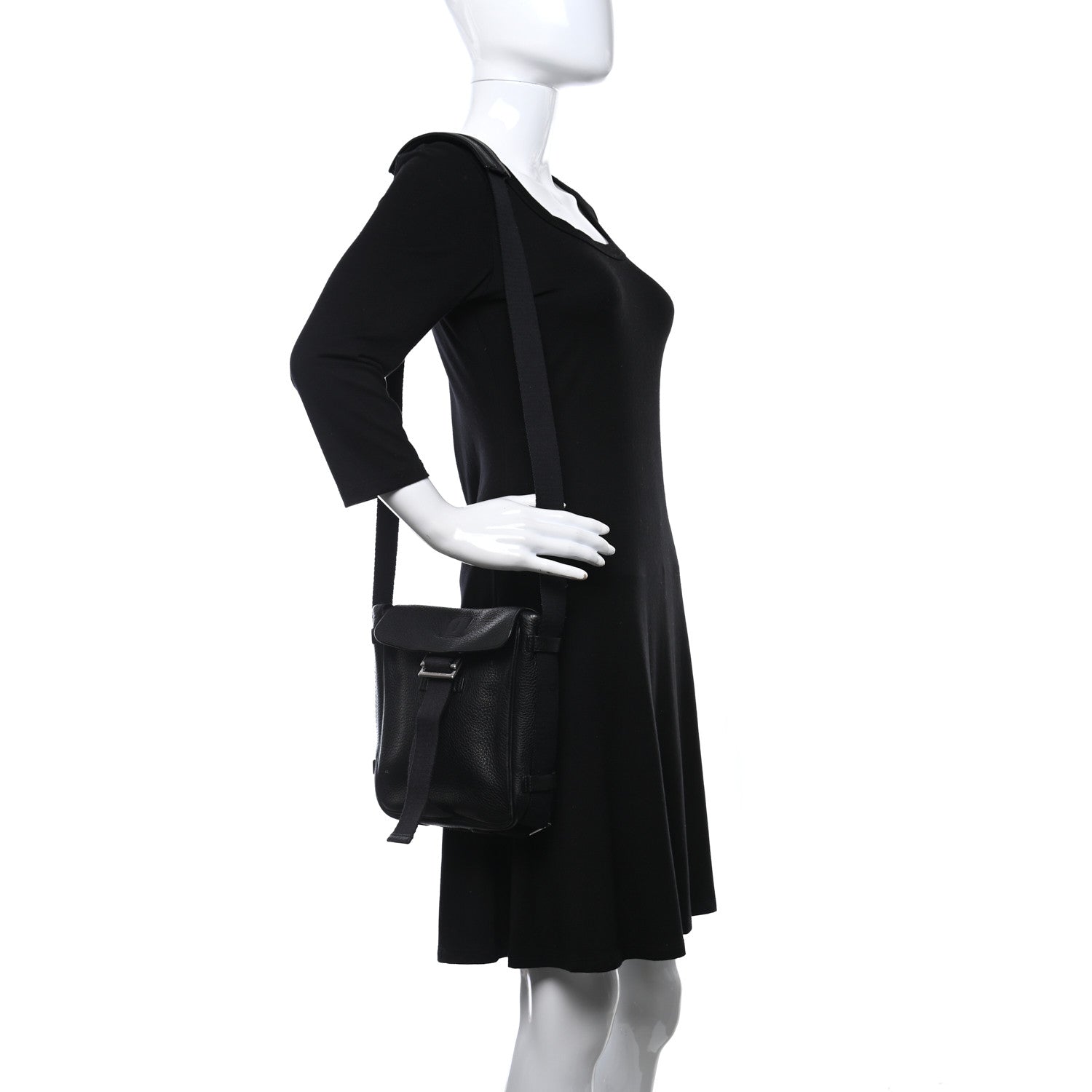 Hermes Taurillon Clemence Tibet PM Black 2 of 8