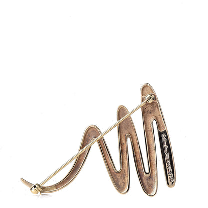 Tiffany 18K Yellow Gold Paloma Picasso Scribble Brooch 3 of 4