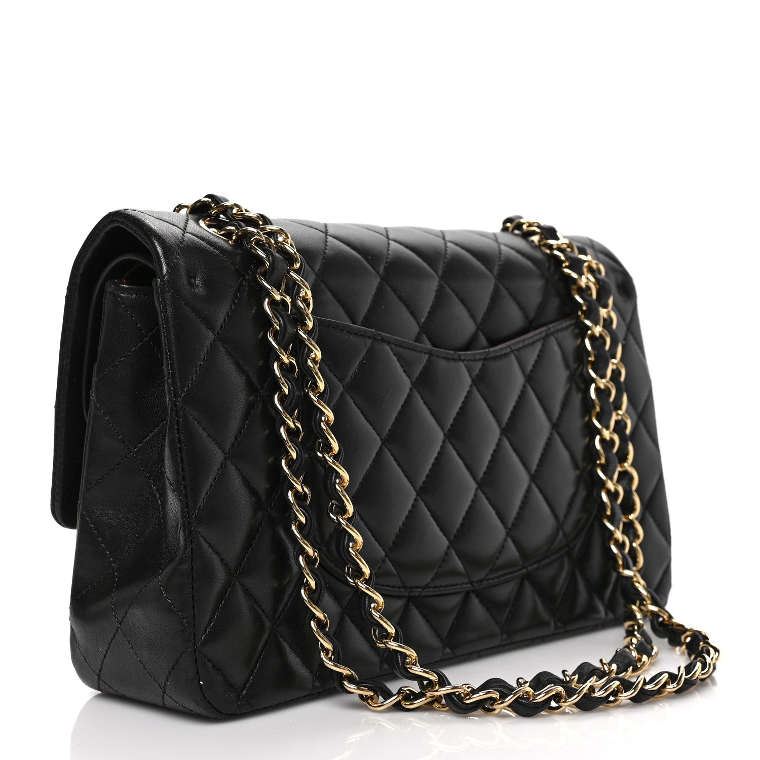 Chanel Lambskin Quilted Medium Double Flap Black 3 of 8