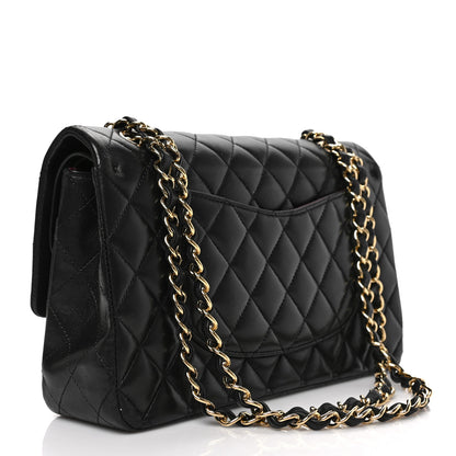 Chanel Lambskin Quilted Medium Double Flap Black 3 of 8