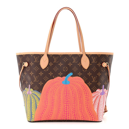 Louis Vuitton LV X YK Monogram Kusama Pumpkin Neverfull MM 3 of 11
