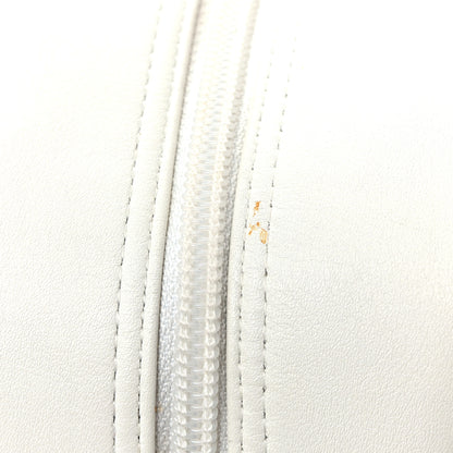 Chanel Calfskin Python Quilted Large Cambon Bowler White 12 of 12