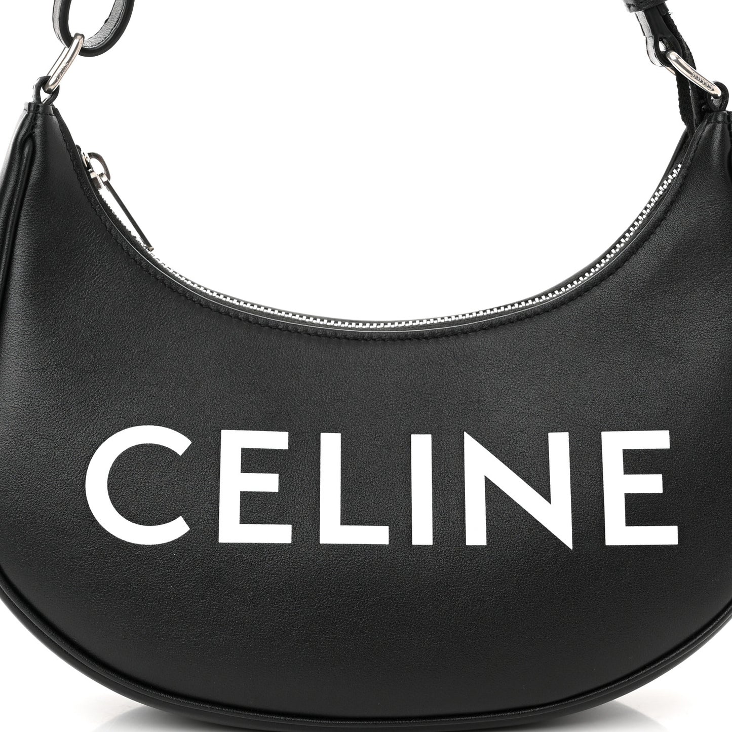 Calfskin Ava Shoulder Bag Black