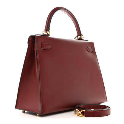 Hermes Epsom Kelly Sellier 28 Rouge H 3 of 14