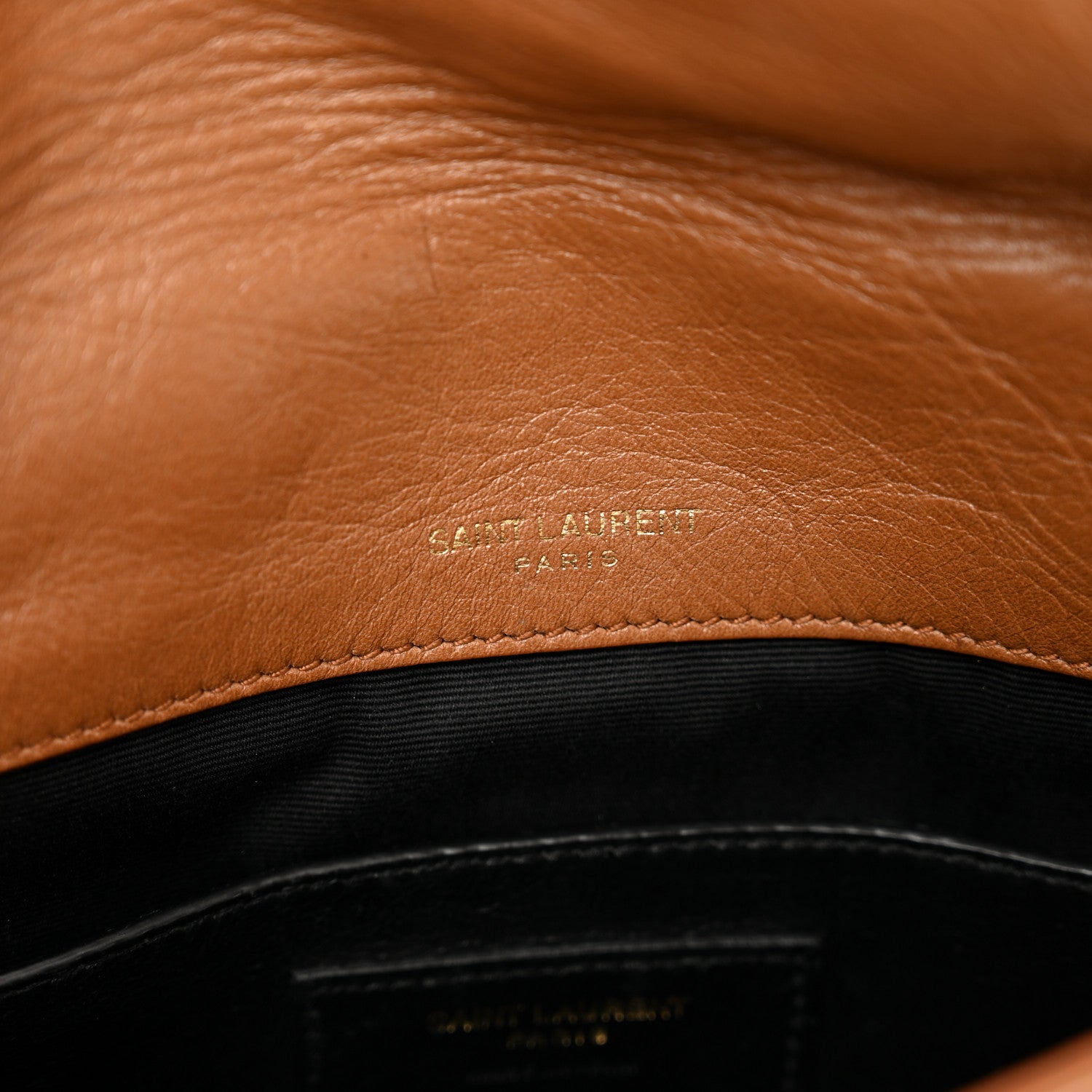 Saint Laurent Crinkled Calfskin Matelasse Monogram Baby Niki Chain Satchel Light Caramel 8 of 13