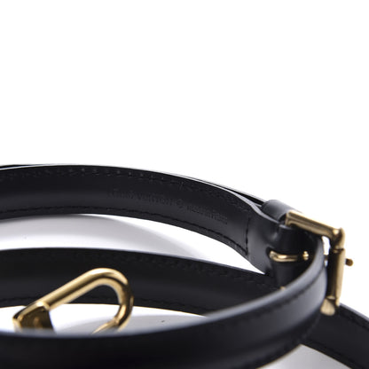 Louis Vuitton Calfskin 16mm Adjustable Shoulder Strap Black 3 of 3