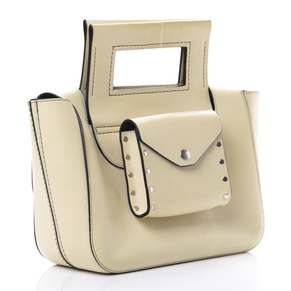 Celine Natural Calfskin Small Square With Pocket White 2 of 17