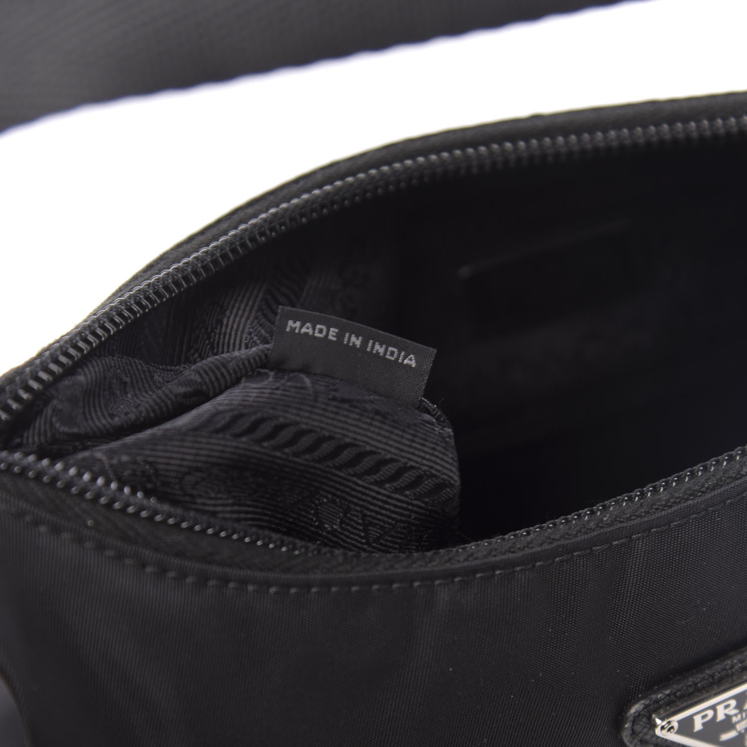 Prada Tessuto Nylon Mini Re-Edition 2000 Bag Black 7 of 10
