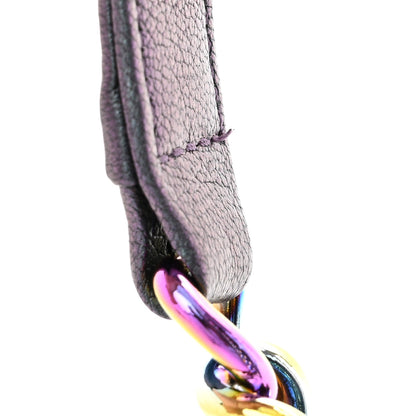 Chanel Iridescent Goatskin Quilted New Medium Boy Flap Purple 11 of 11