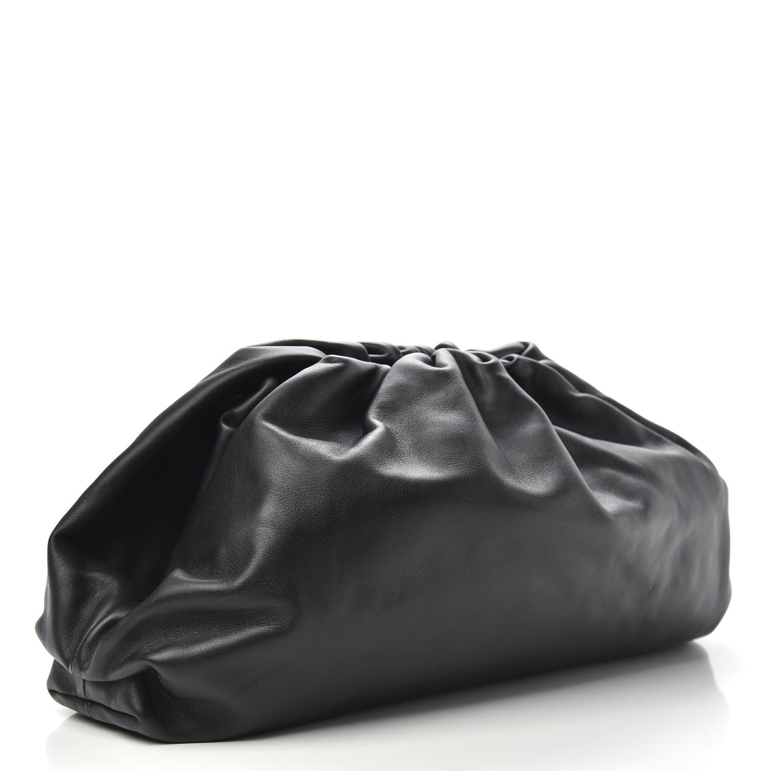 Bottega Veneta Smooth Butter Calf The Pouch Oversized Clutch Black 3 of 9