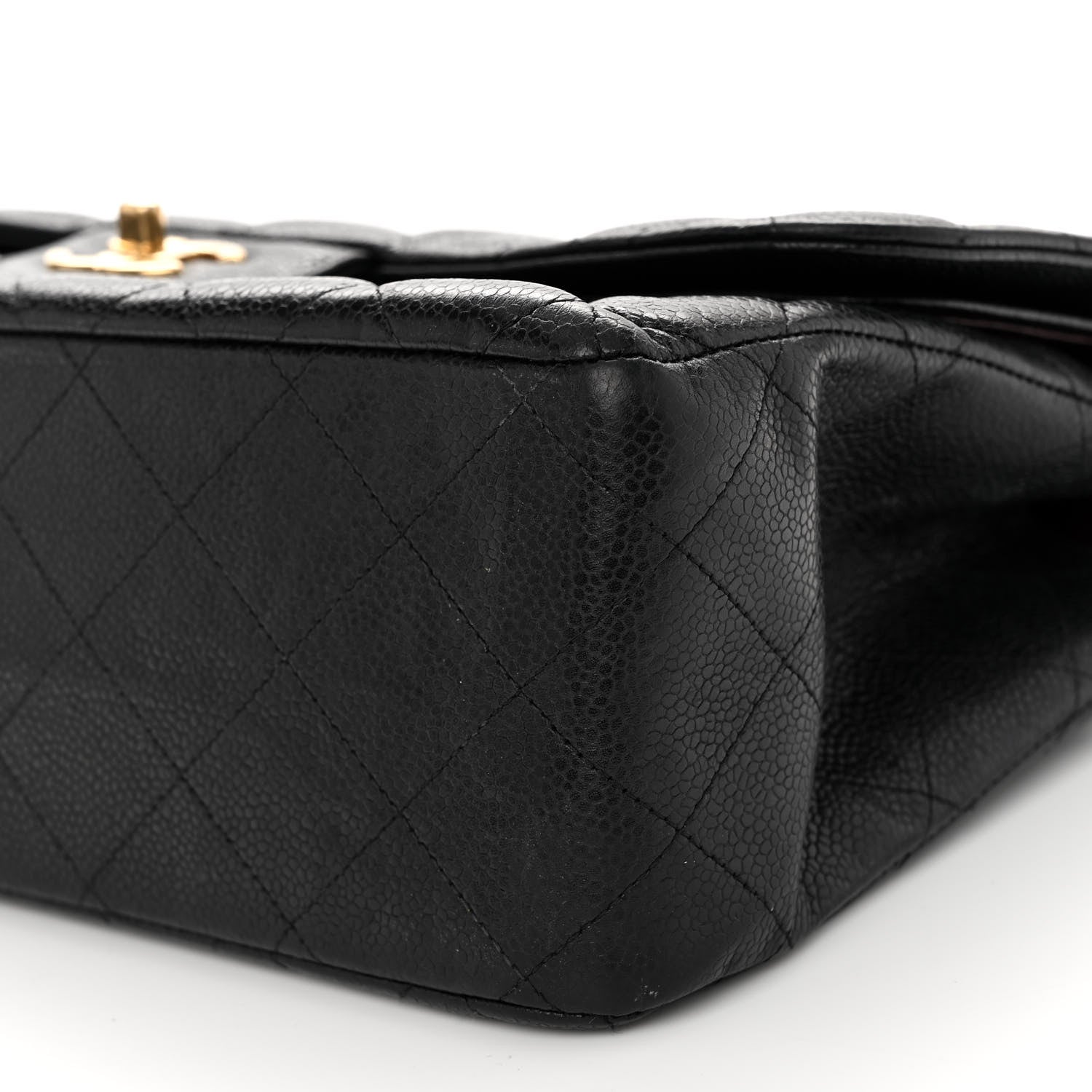 Chanel Caviar Quilted Jumbo Double Flap Black 9 of 13