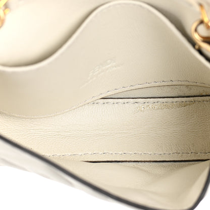 Fendi Nappa Matisse FF Embossed Nano Baguette Charm White 5 of 10