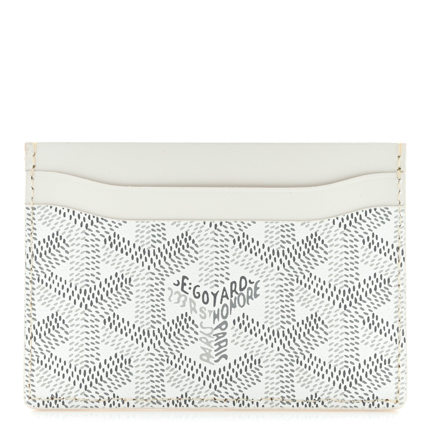 Goyard Goyardine Saint Sulpice Card Holder White 1 of 7