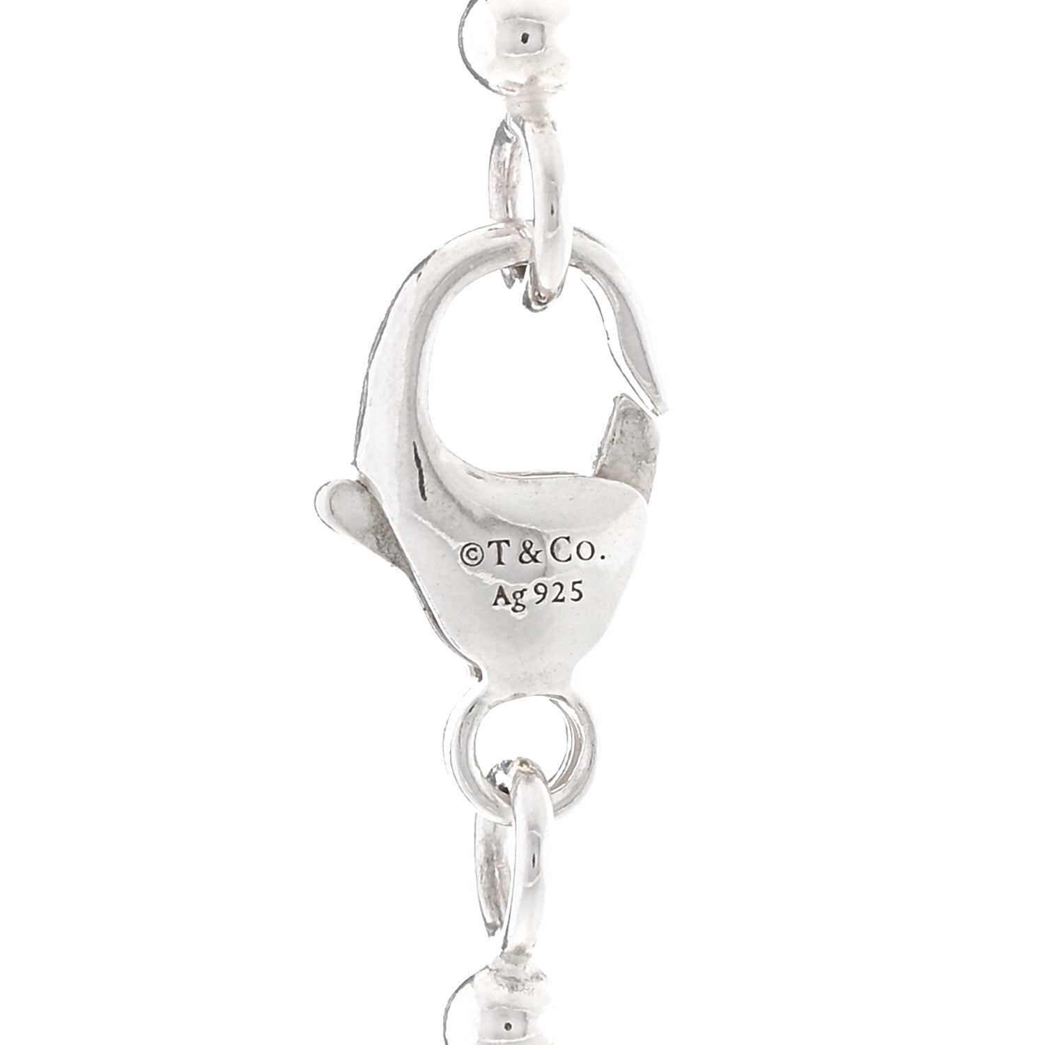 Tiffany Sterling Silver 2.5mm Bead Chain Necklace 18" 4 of 4
