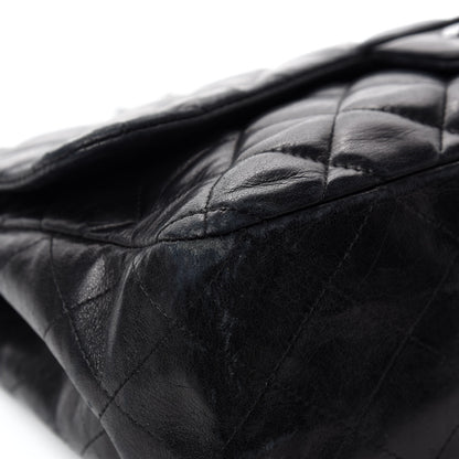 Chanel Lambskin Quilted Jumbo Single Flap Black 8 of 17