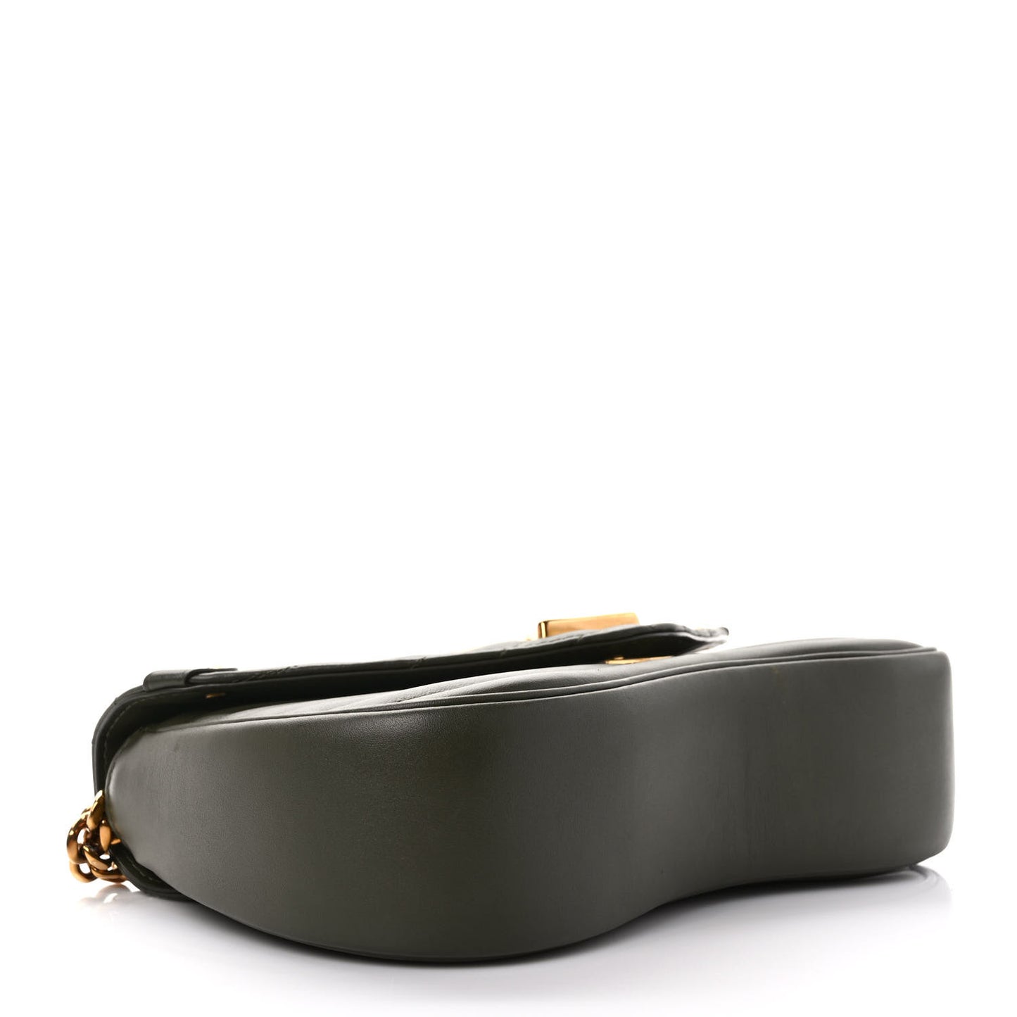 Calfskin New Wave Chain MM Kaki