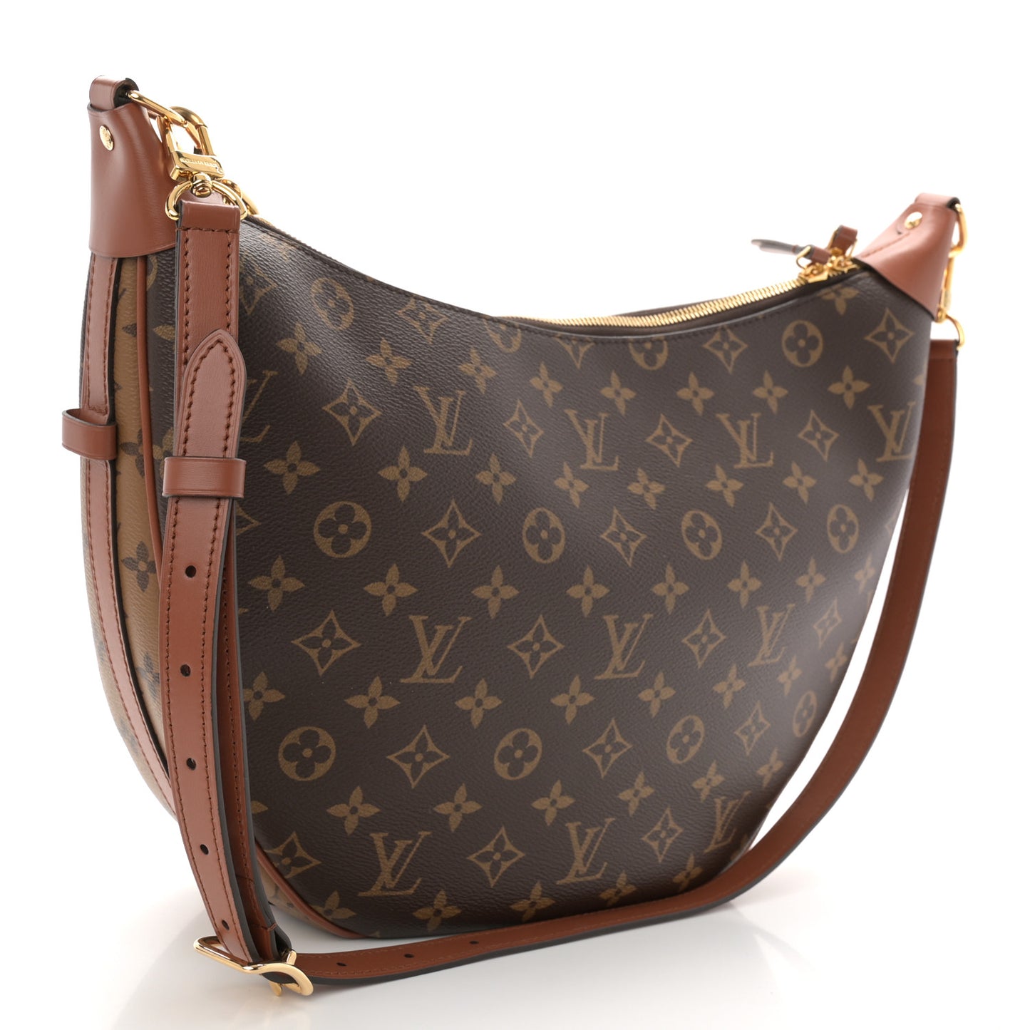 Reverse Monogram Loop Hobo