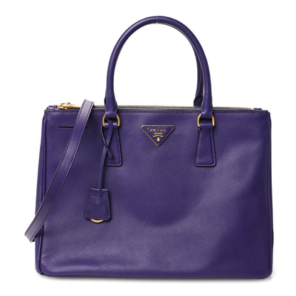 Prada Saffiano Medium Galleria Double Zip Tote Viola 1 of 13