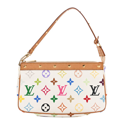 Louis Vuitton Monogram Multicolor Pochette Accessories White 1 of 9
