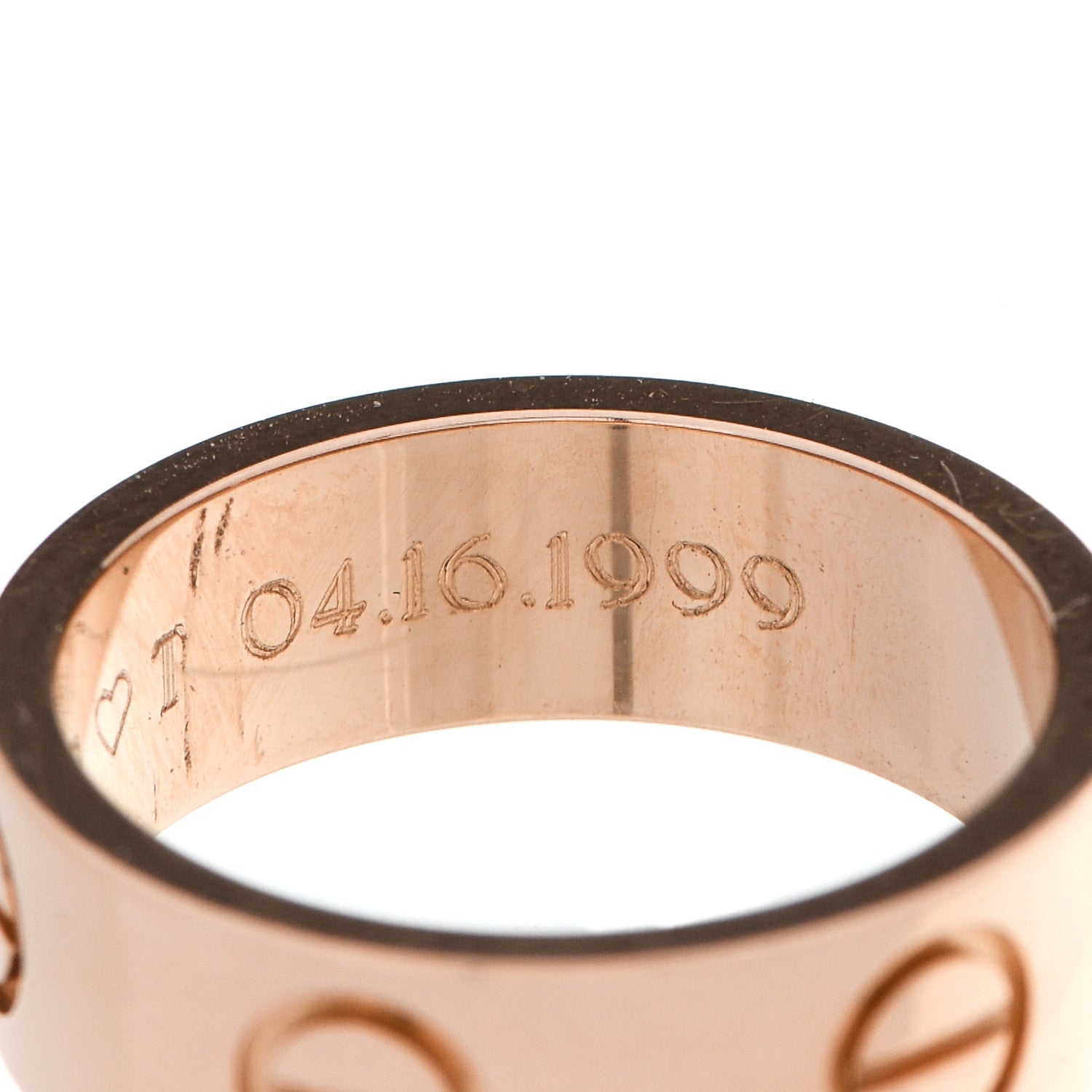 Cartier 18K Pink Gold 5.5mm LOVE Ring 46 3.75 4 of 7