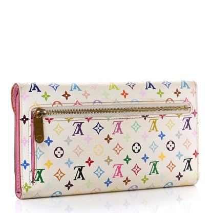 Louis Vuitton Monogram Multicolor Eugenie Wallet White Litchi 3 of 9