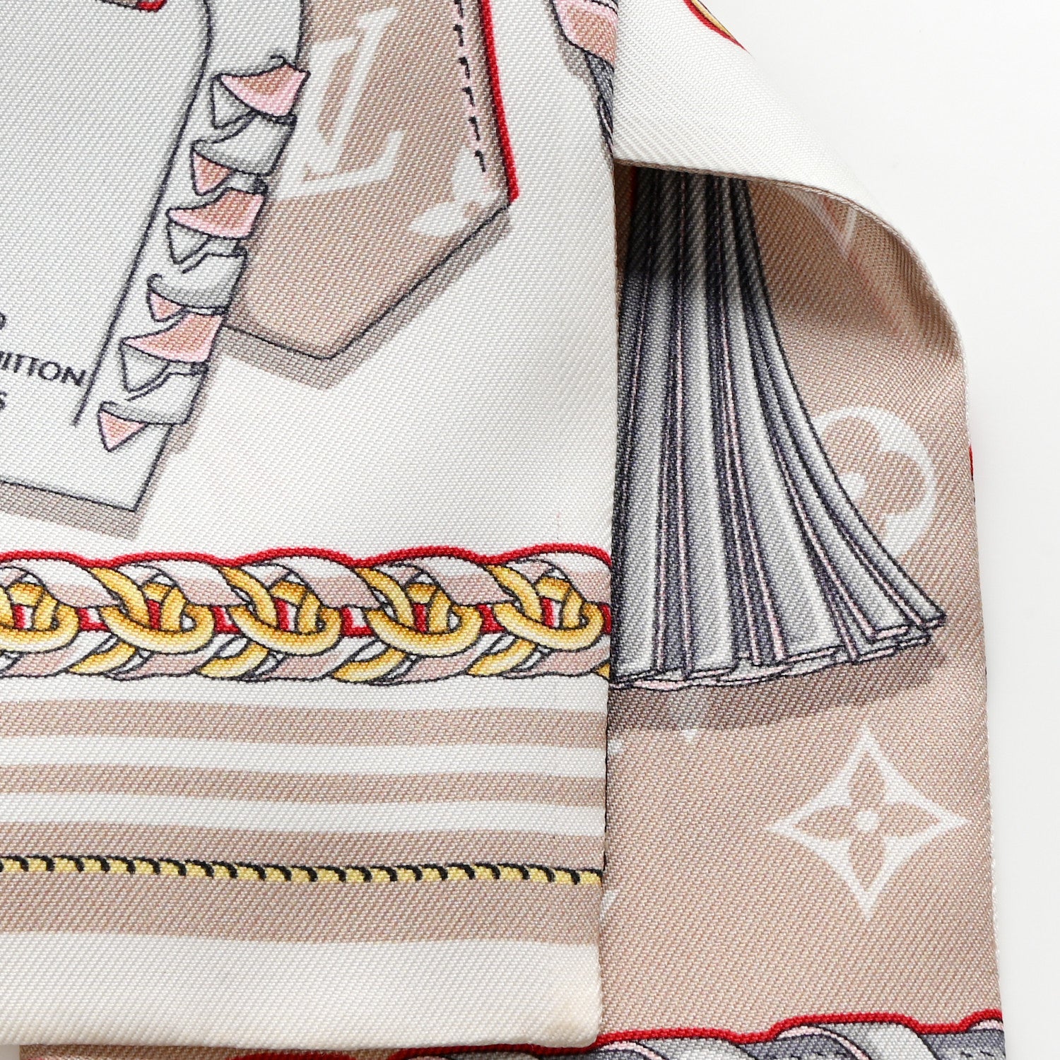 Louis Vuitton Silk Mix And Straps Bandeau Beige 7 of 7