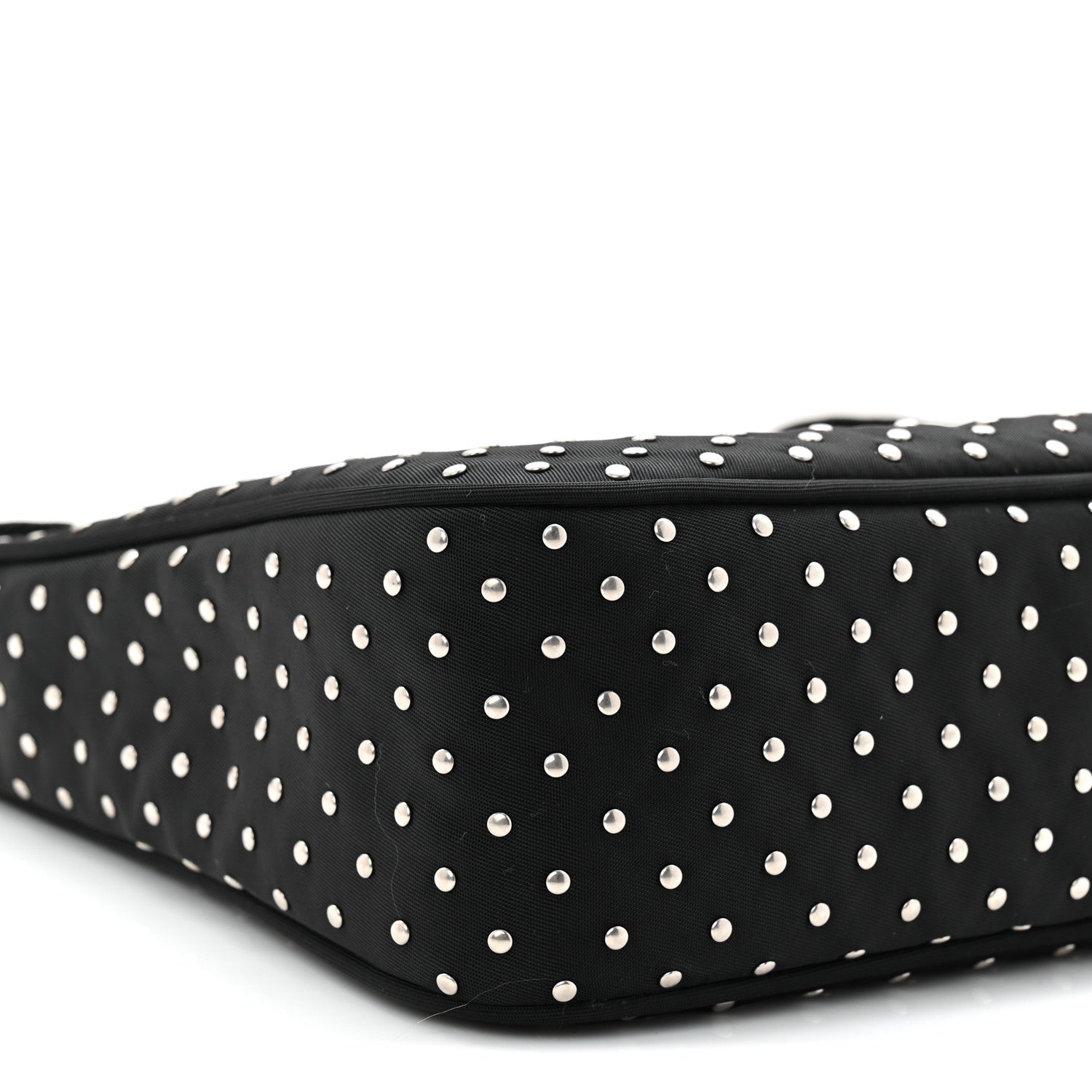 Prada Re-Nylon Vela Studs Mini Re-Edition 2000 Bag Black 9 of 11