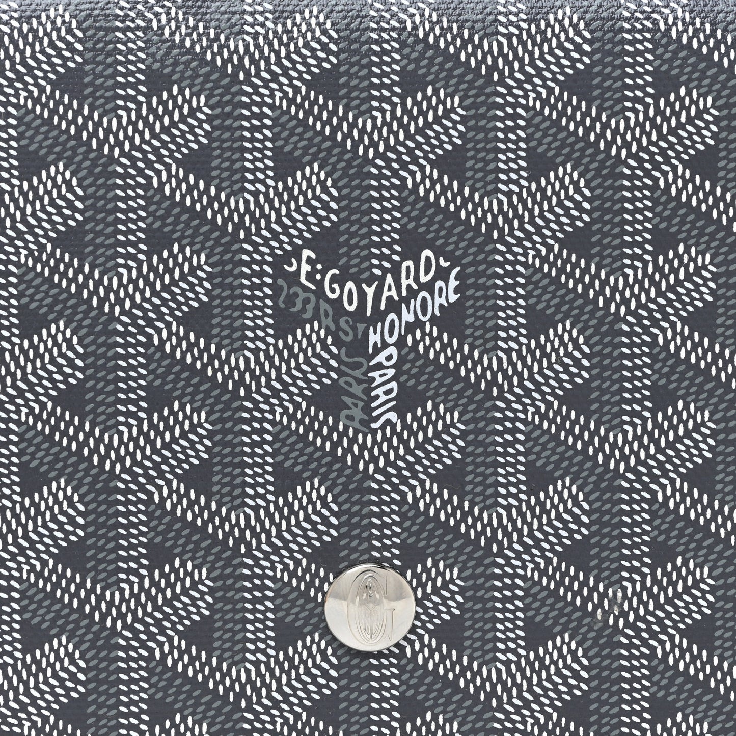 Goyardine Plumet Wallet Clutch Grey
