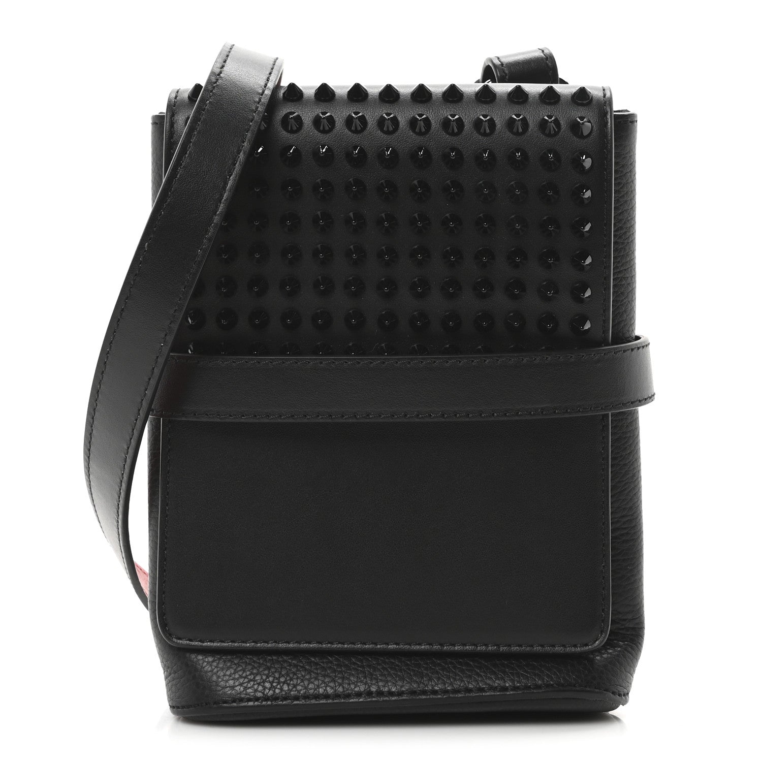 Christian Louboutin Calfskin Spikes Benech Reporter Black 1 of 9