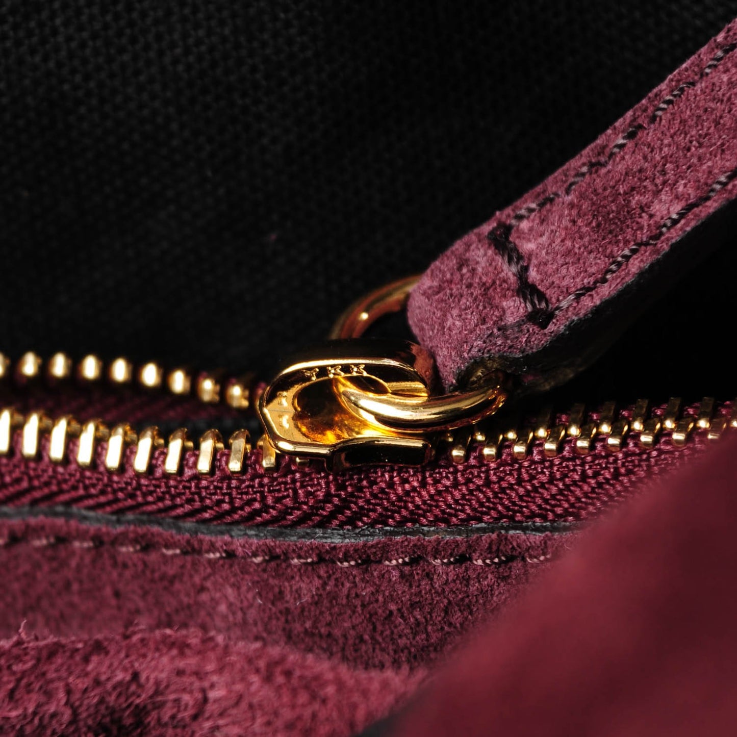 Suede House Check Cornwall Hobo Mahogany Red