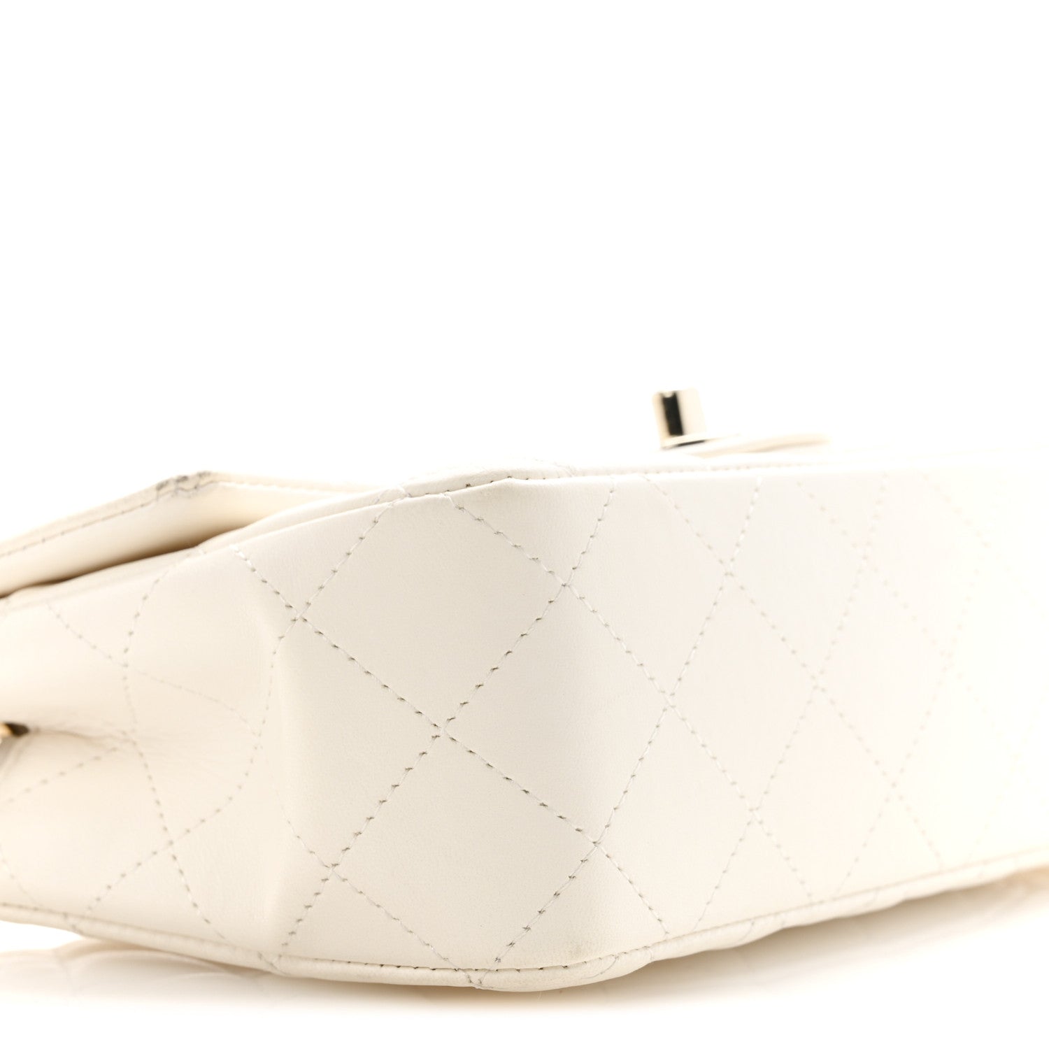 Chanel Lambskin Quilted Mini Rectangular Flap White 6 of 13