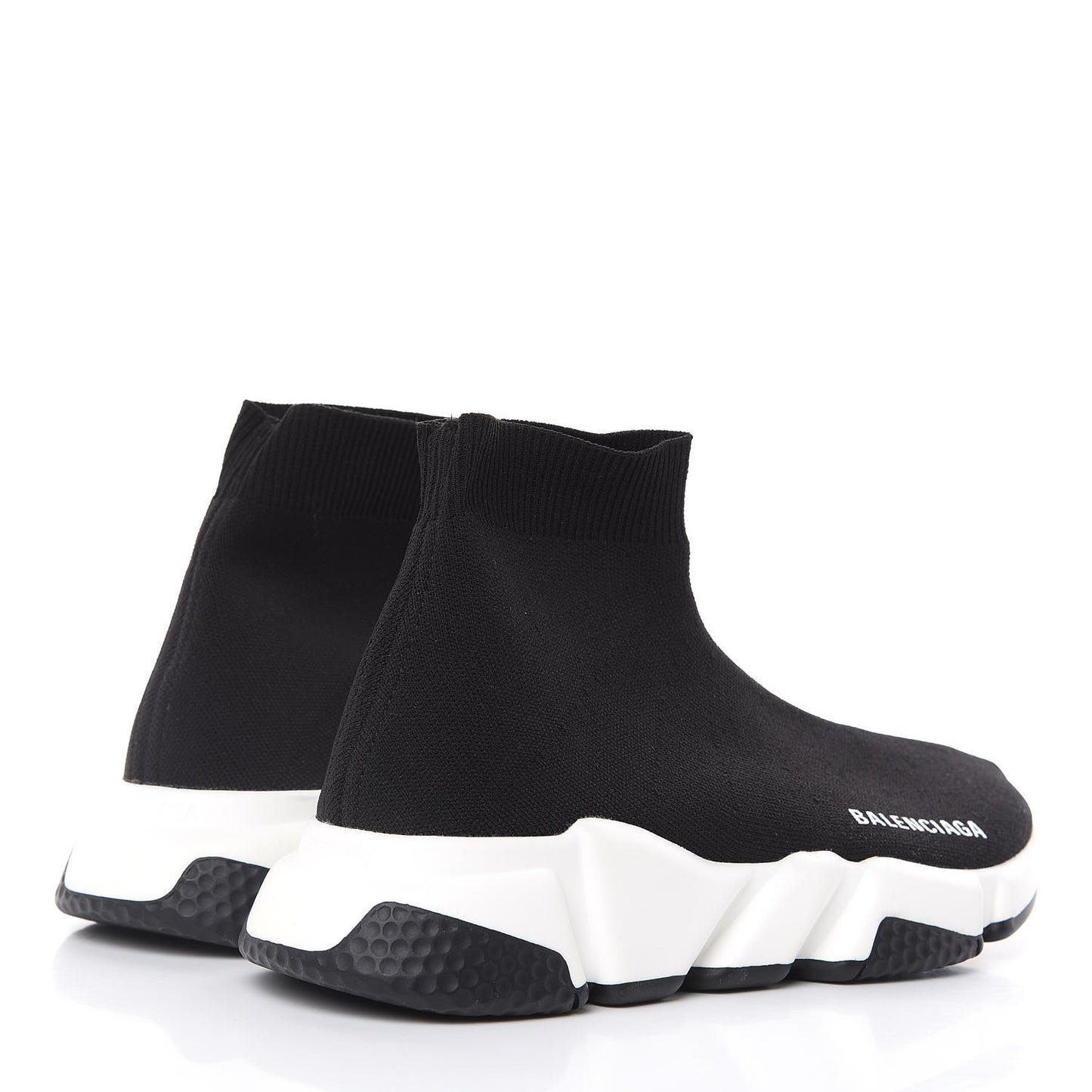 Neoprene Knit Womens Speed Sneakers 37 Black White