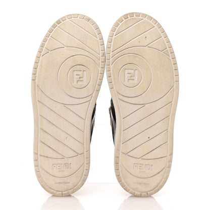 Fendi Suede Vitello Fendi Logo Match Low Top Sneakers 39 Cream Tobacco Black 6 of 10