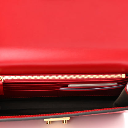 Gucci Guccissima Padlock Clutch Hibiscus Red 5 of 8