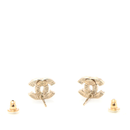 Chanel Crystal CC Earrings Gold 3 of 4