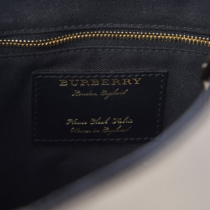 Burberry Grainy Calfskin House Check Small Canterbury Tote Limestone 8 of 13